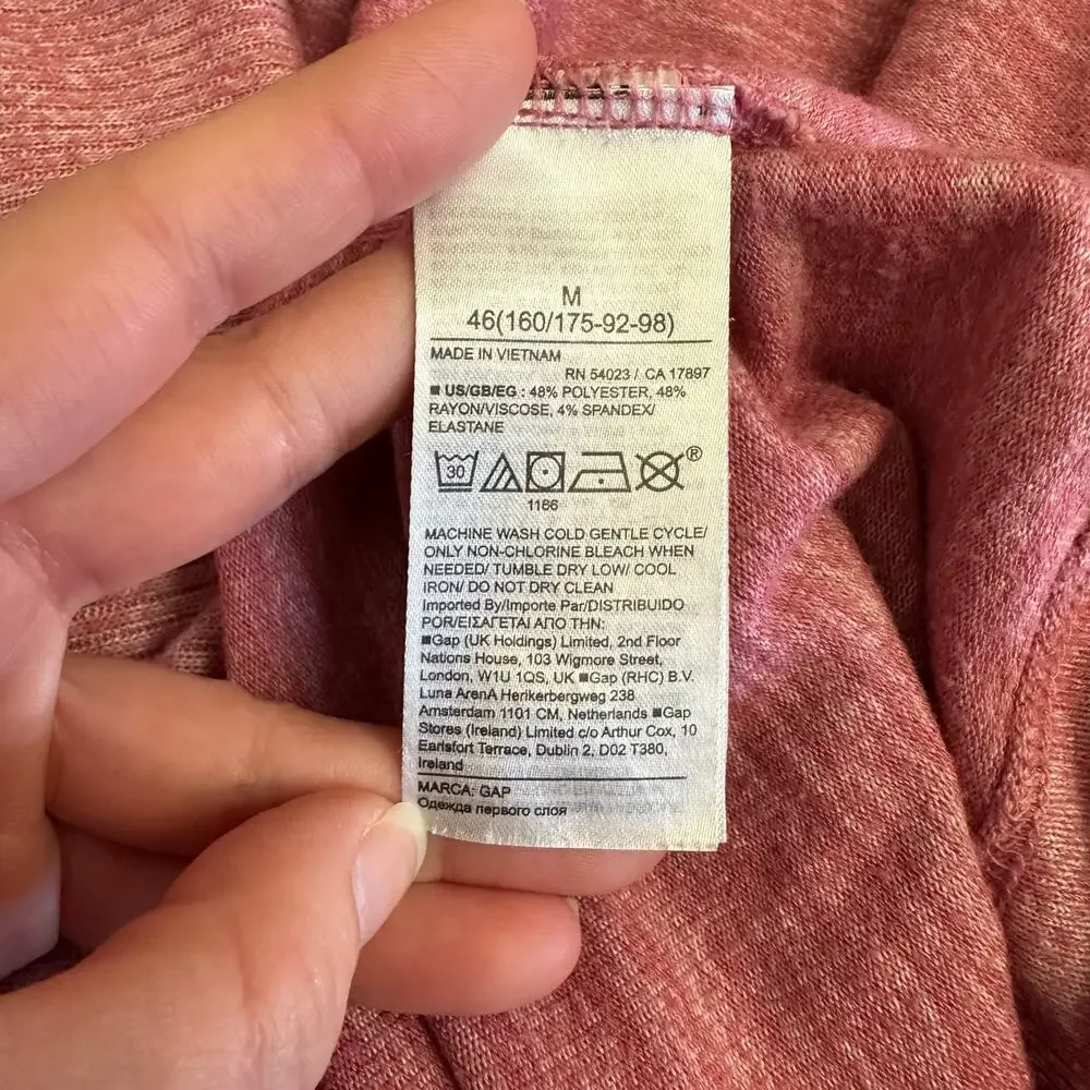 GAP‎ Softspun 3rd Lounge Set Pink Joggers L Top M Athleisure Cozy